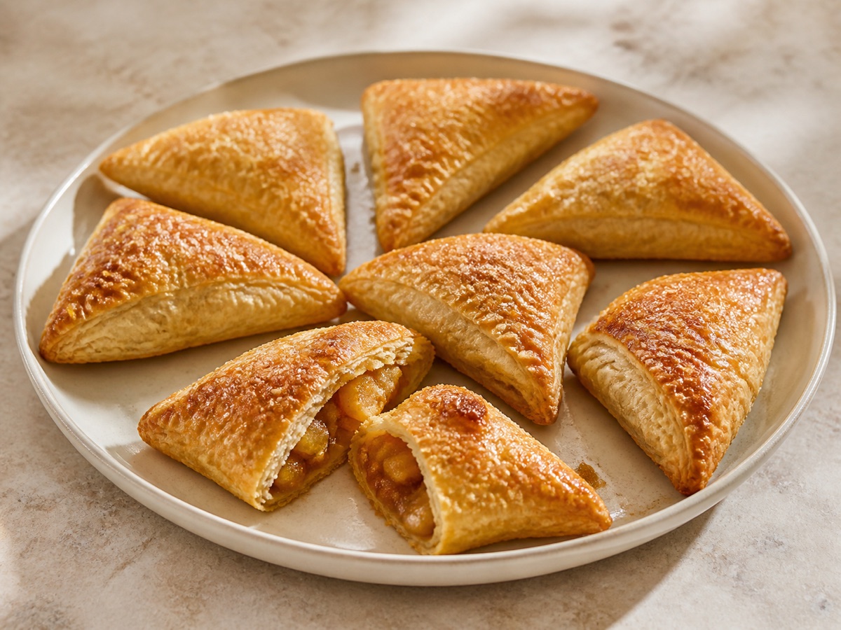Bladerdeegflappen met appeljam